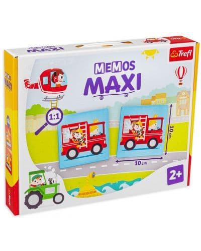 Настолна мемори игра Memos Maxi - Превозни средства - Детска