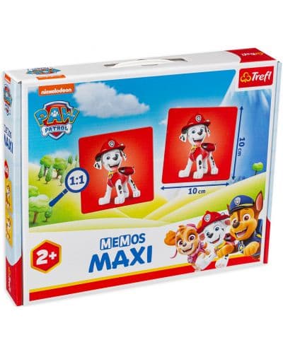 Настолна мемори игра Memos Maxi - Пес Патрул - Детска