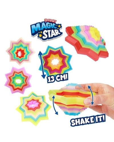 Антистрес играчка Toi Toys - 3D звзда, асортимент