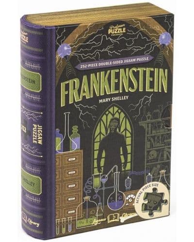 Двустранен пъзел Professor Puzzle от 252 части - Франкенщайн