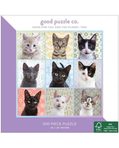 Пъзел Good Puzzle от 500 части - Котешки портрети