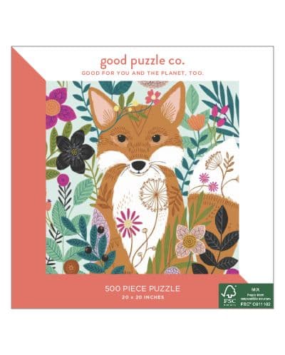 Пъзел Good Puzzle от 500 части - Лисица и цветя