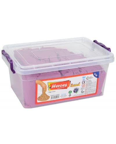 Kинетичен пясък Heroes - 5 kg, лилав