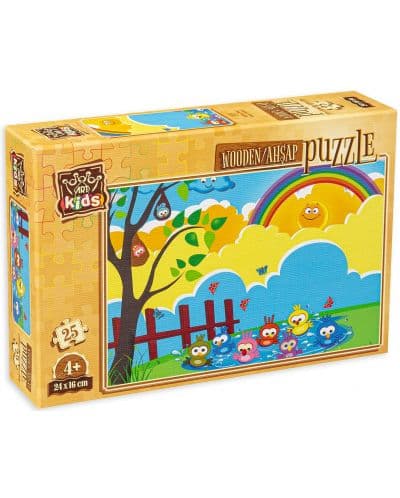 Дървен пъзел Art Puzzle от 25 части - Време за баня