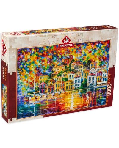 Пъзел Art Puzzle от 2000 части - Цветно пристанище