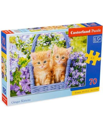 Пъзел Castorland от 70 части - Сладки котенца