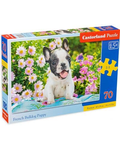 Пъзел Castorland от 70 части - Френски булдог