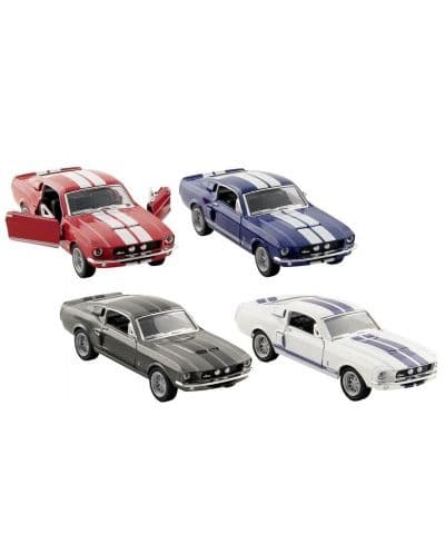 Детска играчка Goki - Метална количка, Shelby GT-500, асортимент