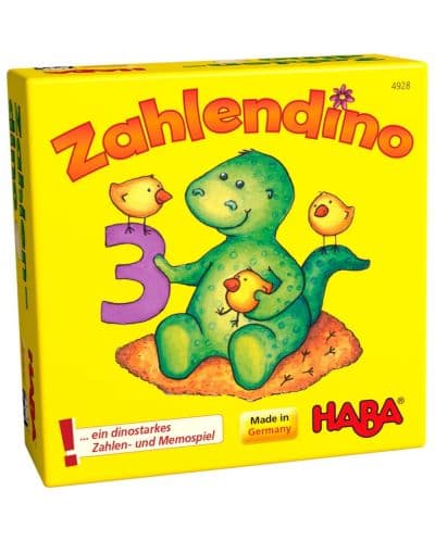 Детска настолна игра Haba - Динозаври и числа