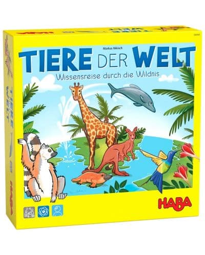 Детска настолна игра Haba - Животните по света