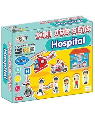 Комплект говорещи играчки Jagu - Болница, 9 части