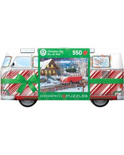Пъзел в метална кутия Eurographics от 550 части - Коледен бус