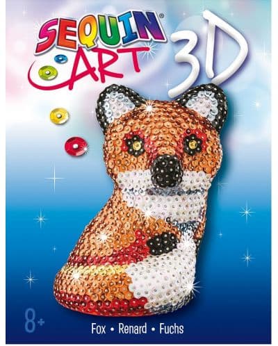 Творчески комплект Sequin Art - Направи си сам 3D лисица от пайети