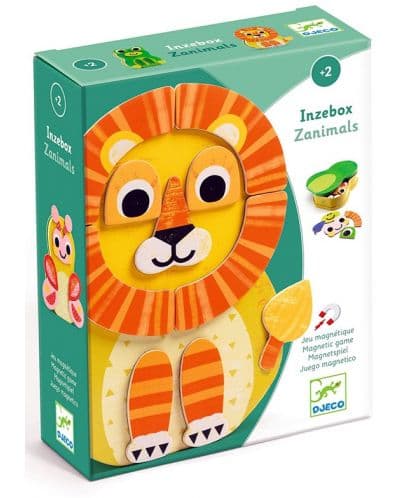 Игрален комплект Djeco- Дървени магнити, Zanimals