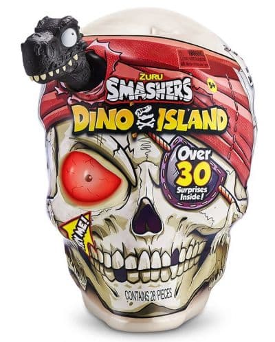 Комплект Zuru Smashers - Dino Island: Огромен череп, черен динозавър