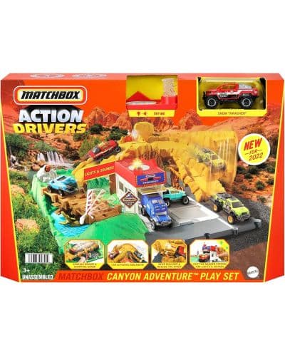 Игрален комплект Matchbox Action Drivers - Приключение в каньона