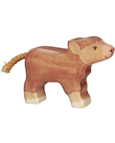 Дървена фигурка Holztiger - Малко говедо