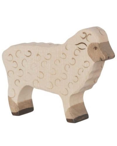 Дървена фигурка Holztiger - Изправена овца