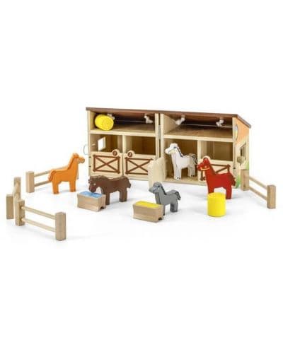 Игрален комплект Viga - Конюшня