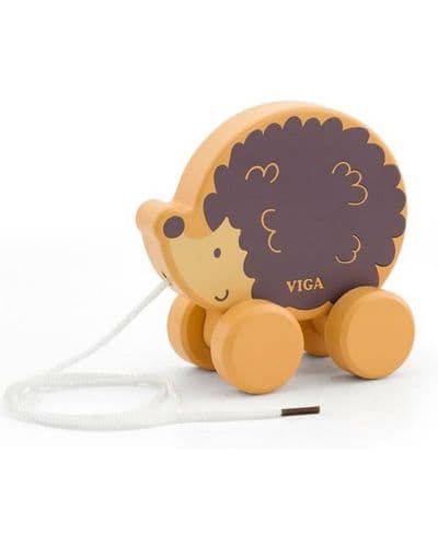 Дървена играчка за дърпане Viga Toys PolarB - Таралеж