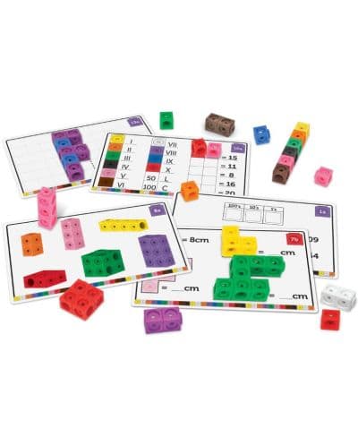 Математически кубчета за сглобяване Learning Resources - Stem, 100 части