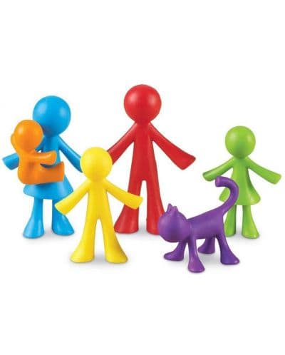 Фигури за сортиране Learning Resources - Семейство, 72 броя