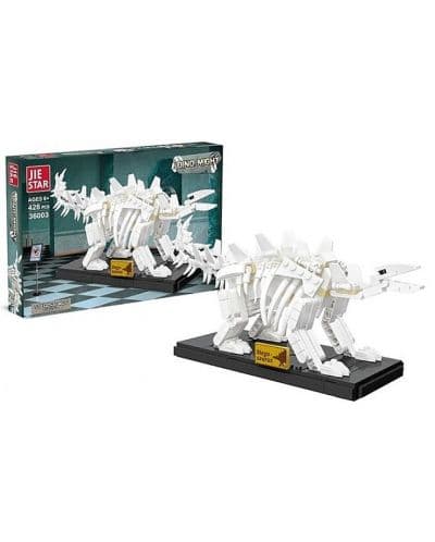 Конструктор Raya Toys - Dino Might, Скелет на Стегозавър, 428 части