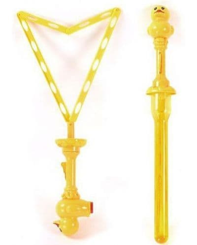 Детска играчка за сапунени балони Raya Toys - Жълто пате, триъгълник