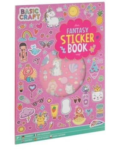 Книжка със стикери Grafix - Фантазия, А4