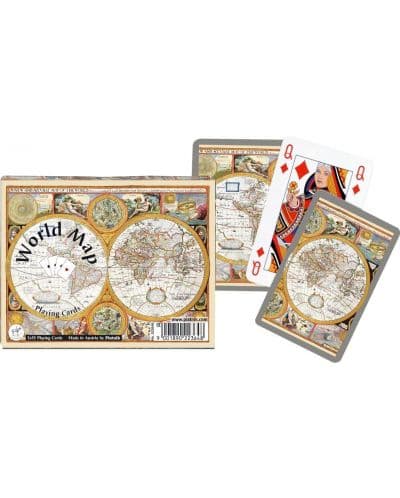 Карти за игра Piatnik - World Map, 2x тестета