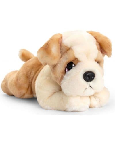 Плюшена играчка Keel Toys - Булдог, легнал, 32 cm