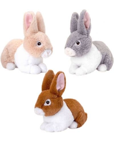 Плюшена играчка Keel Toys Keeleco - Зайче, 25 cm, асортимент
