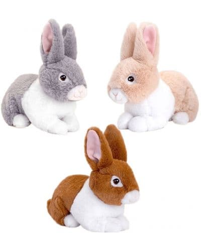 Плюшена играчка Keel Toys Keeleco - Зайче, 18 cm, асортимент