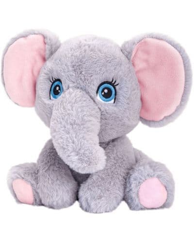 Плюшена играчка Keel Toys Keeleco Adoptable World - Слонче, 16 cm