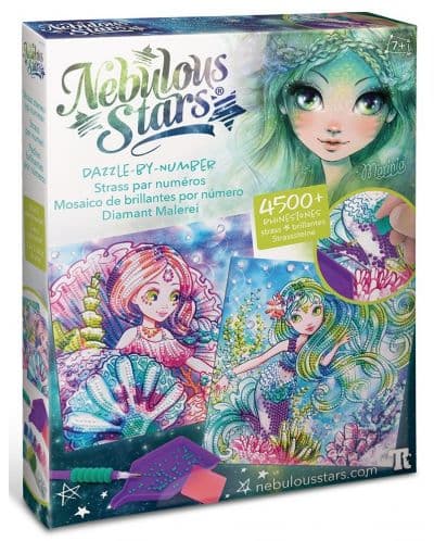 Творчески комплект Nebulous Stars - Kартини с блестящи камъни, Мариния и Коралия