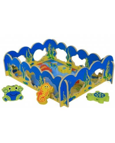 Дървен риболов с морски животни Acool Toy - 19 елемента