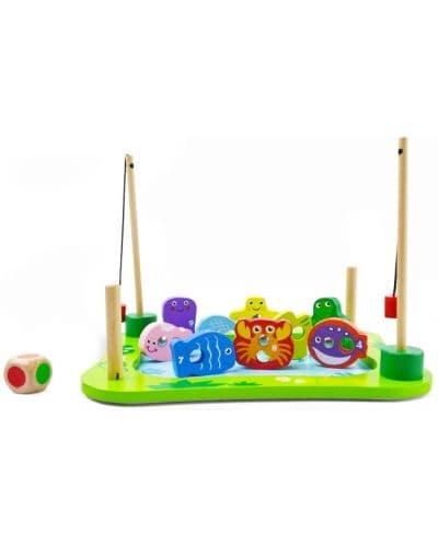Дървен комплект Acool Toy - Риболов, 15 части
