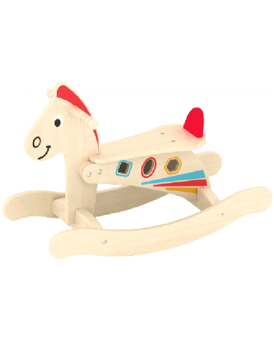 Детска играчка Acool Toy - Конче-люлка с колелца и сортер