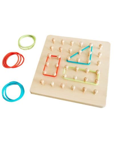 Дървена креативна игра с ластици Acool Toy