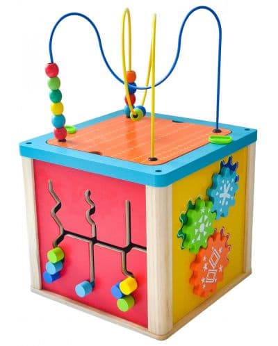 Дървена играчка Acool Toy - Многофункционален куб
