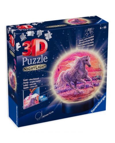 3D Пъзел Ravensburger от 72 части - Коне на плажа