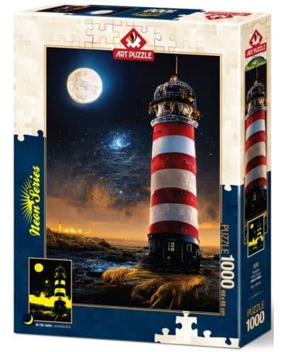 Неонов пъзел Art Puzzle от 1000 части - Гледка от фара