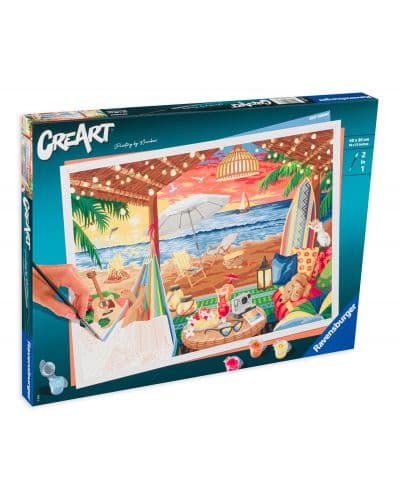 Комплект за рисуване по номера Ravensburger CreArt - Уютна Кабана