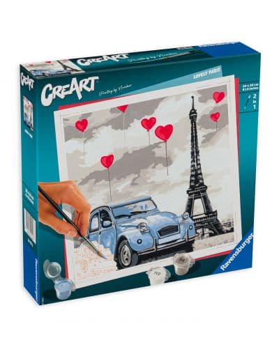 Комплект за рисуване по номера Ravensburger CreArt - Приказен Париж