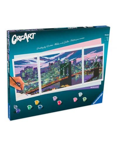 Комплект за рисуване по номера Ravensburger CreArt - Ню Йорк панорама
