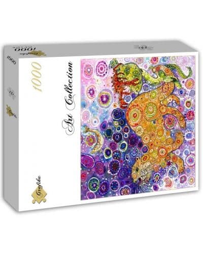 Пъзел Grafika от 1000 части - Уловена видра