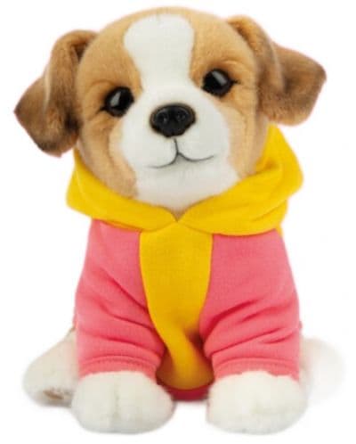 Плюшена играчка Studio Pets - Куче Джак Ръсел със суитшърт, Джаки, 23 cm