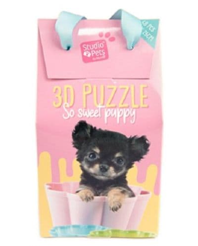 Детски 3D пъзел Studio Pets - Кученце Чихуахуа, 48 части