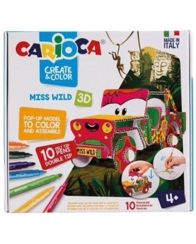 Творчески комплект Carioca Create &amp; Color - Сафари Джип 3D