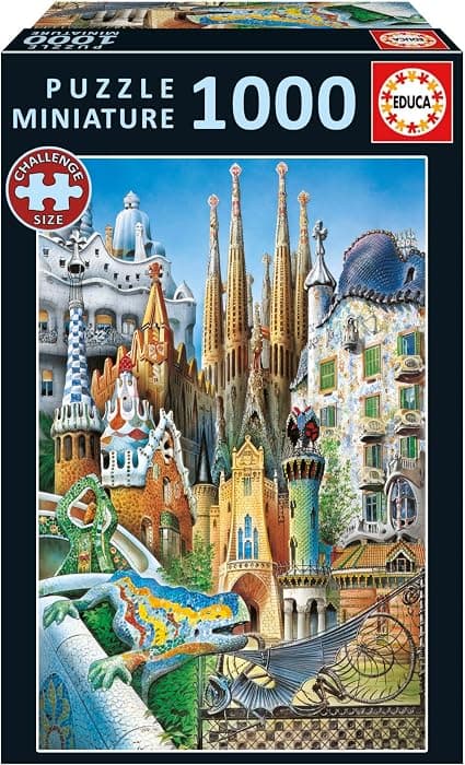 Educa Gaudí Collage Miniature 1000 Pieces Puzzle